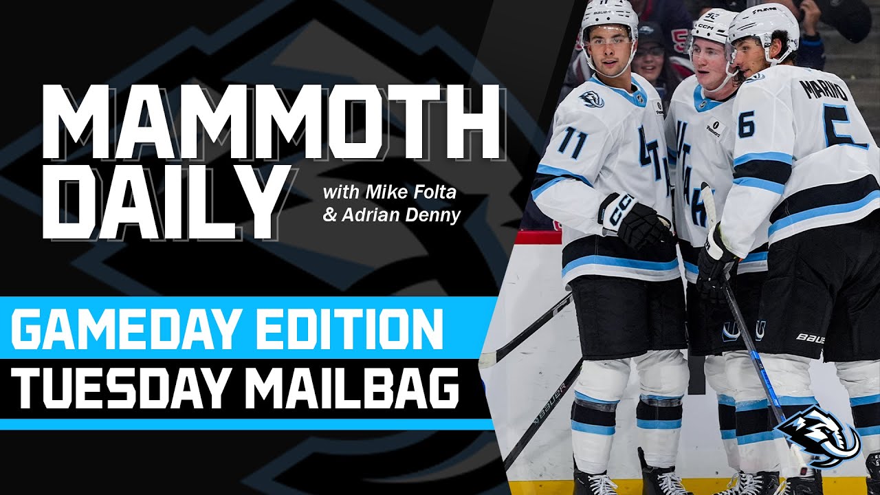 Oct. 28, 2025: Tuesday Mailbag, Mammoth Gameday vs. Oilers
