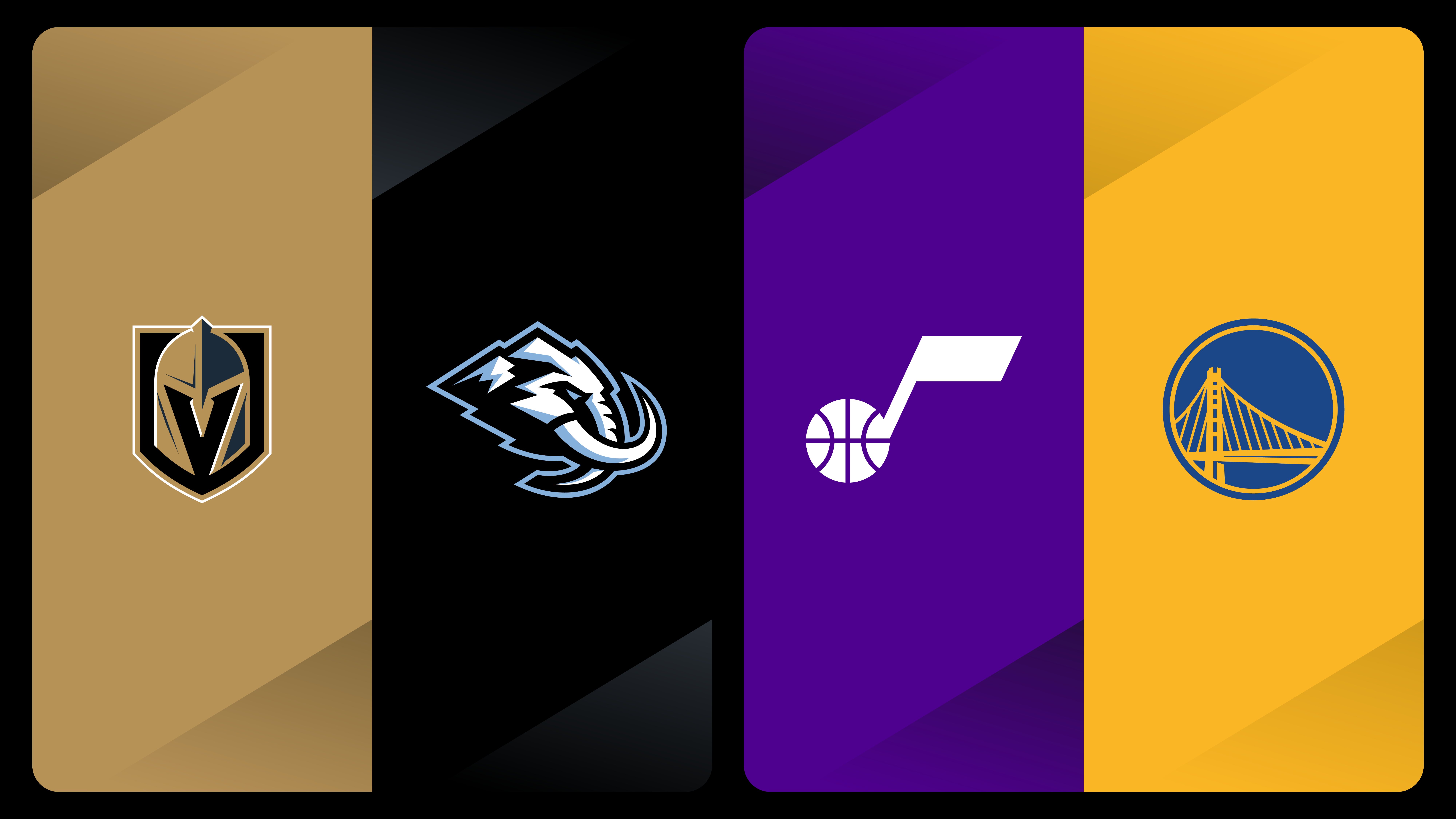 MULTIVIEW: Golden Knights at Mammoth | Jazz at Warriors