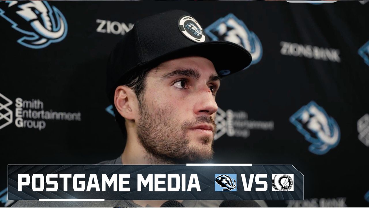 Nick Schmaltz and André Tourigny | 11.09 Post Game