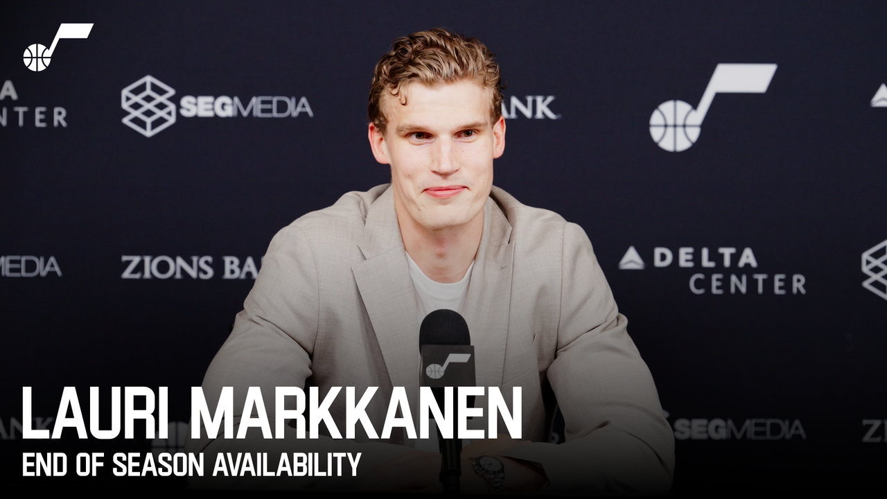  LAURI MARKKANEN 2025-26 End of Season Media Availability