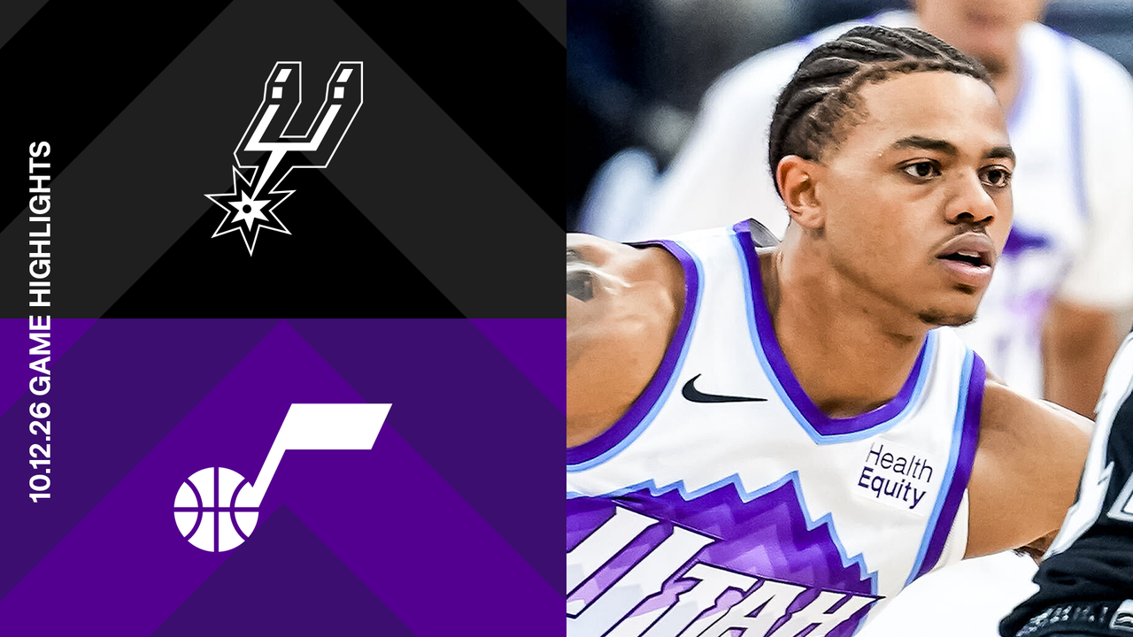  Utah Jazz with a 119 - 109 win over the Spurs 10.12.26